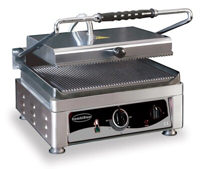 Combisteel Contact Grill Grooved Cast Iron, 2.5 kW Tabletop