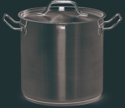 Chefs Heat Deep Stockpot 50L Stainless Steel with Lid, ø40cm