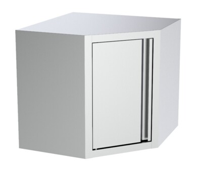 Combisteel Corner Wall Cupboard 700mm, Stainless Steel