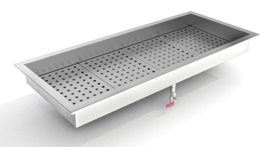 Crushed Ice Bin Drop-In 4/1 GN, 1362mm Wide Commercial Insert