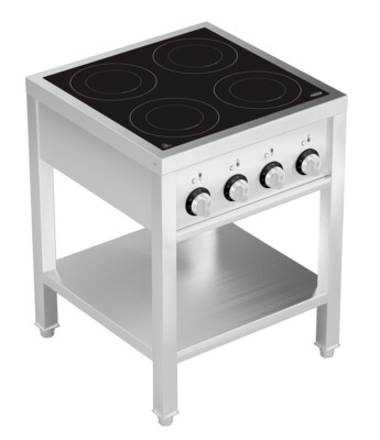 Combisteel 4 Hob Induction Stove, 14 kW, Open Frame Freestanding