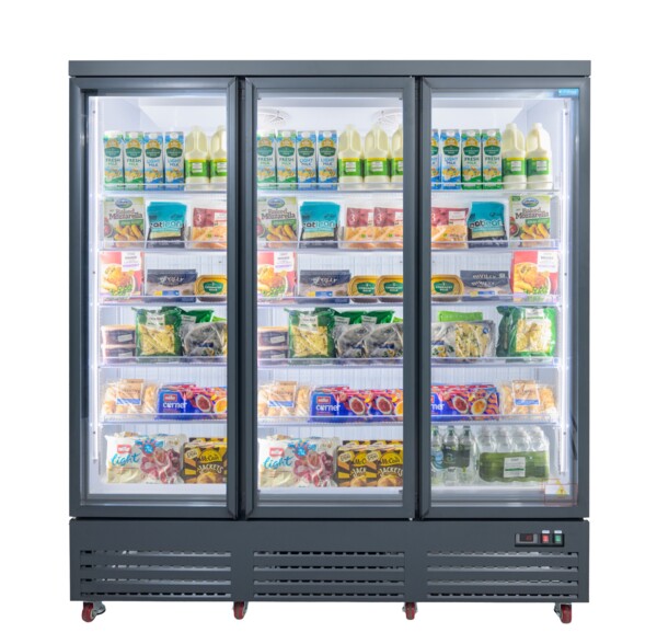Unifrost HVR33B 3-Door Display Refrigerator 1480L Graphite Blue