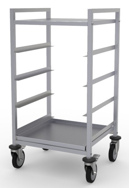 Basket Trolley 500x500, 4 Guide Pairs, 15kg Per Shelf