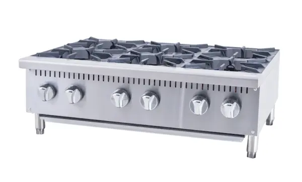 Banks B60H-NAT 6 Burner Gas Hob 44kW Natural Gas Commercial Range