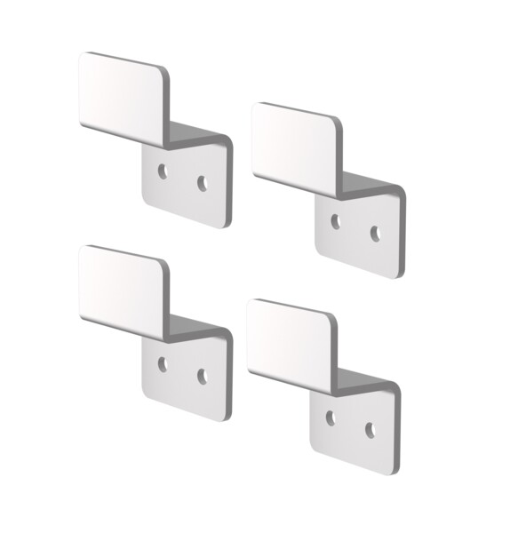 Combisteel Shelf Clips Set for Mini Cold/Freezer Room, Stainless Steel