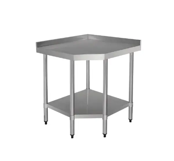 Atlas COT9090 Corner Table with Upstand 900x900mm Stainless Steel