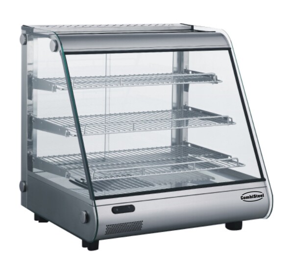 Combisteel Hot Display 130L, 3-Floor LED Heated Display Cabinet