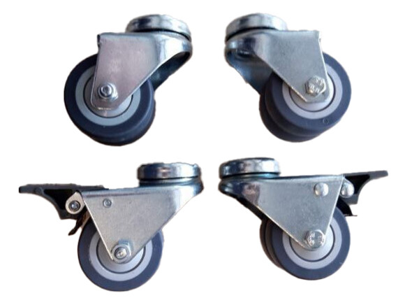 Combisteel Castor Set HR/HF Series 4-Wheel Kit with Brakes