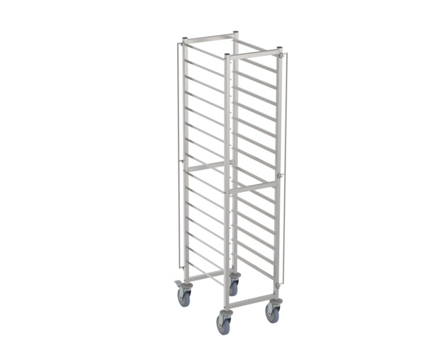 Combisteel Clearing Trolley 2/1GN, 12 Guide Pairs, Flat-Packed