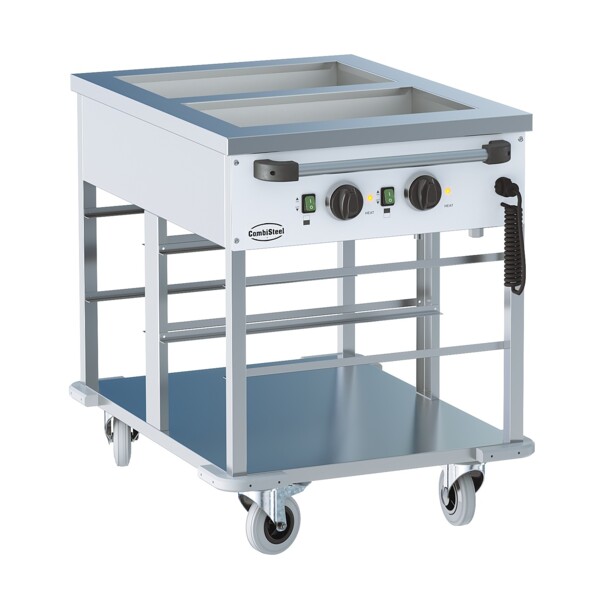 Combisteel Bain-Marie Trolley 2x GN 1/1, Electric, Mobile