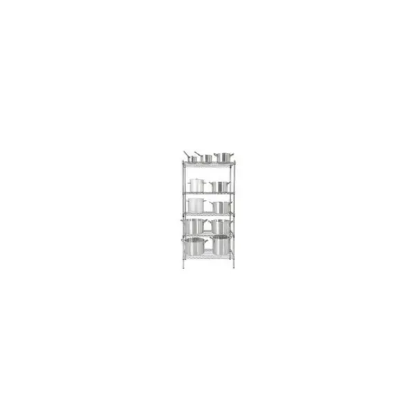 Atlas Complete Chrome Shelf Set A - 4 Shelves W910 x D455 x H1800mm