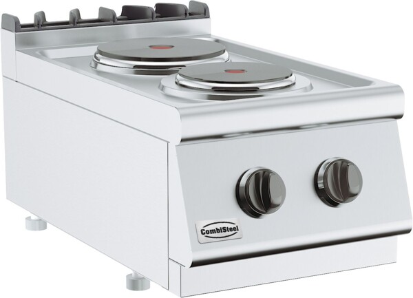 Combisteel Base 700 Electric Range 2 Plate Tabletop 4.1kW
