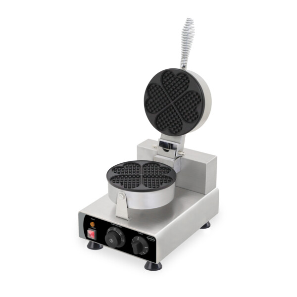 Combisteel Heart-Shaped Waffle Iron 4 Pieces, 1 kW Commercial