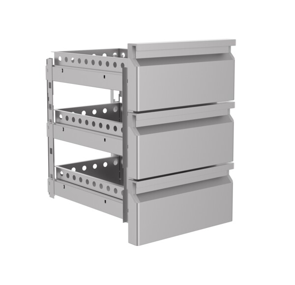 Combisteel 1/3 Monoblock Drawerset with Soft Closing Mechanism