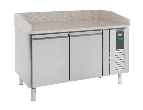 Combisteel Pizza Table 2 Doors, 390L, Granite Top