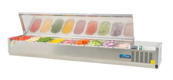 Unifrost CTS1800 Cold Toppings Fridge 1800mm Stainless Steel Countertop