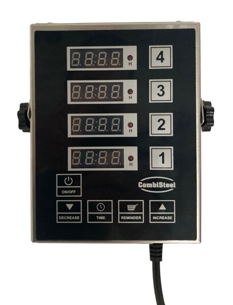 Combisteel Digital Kitchen Timer 4 Channels DKT-4, Stainless Steel