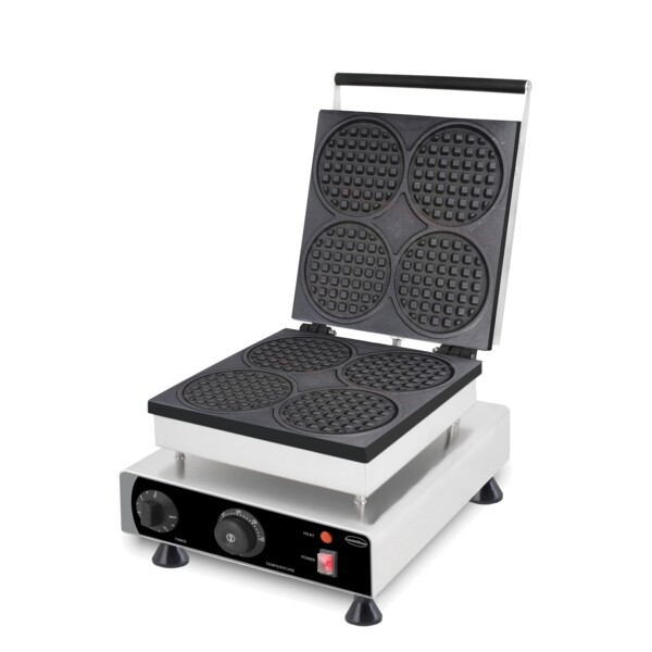 Combisteel Round Waffle Iron 4-Piece, 1.75 kW, Tabletop