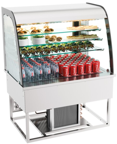 Combisteel Drop-In Refrigerated Display 140L Open Front, LED Lighting