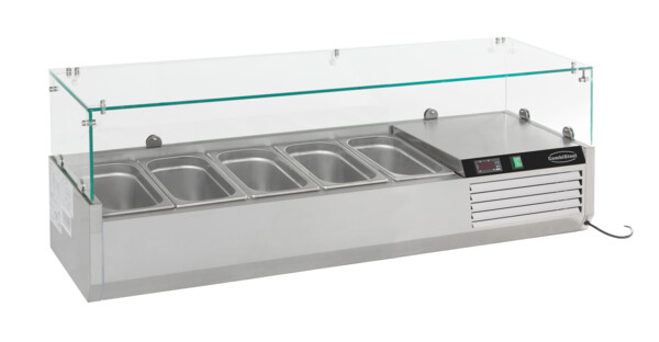 Combisteel Refrigerated Counter Top 5 x 1/4 GN, 1200mm, Static Cooling