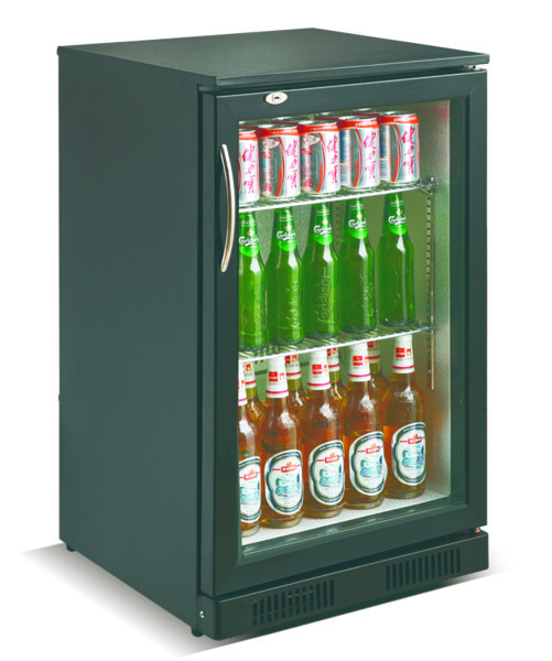 Combisteel Black Backbar Cooler 1 Door, 98L, LED Lighting