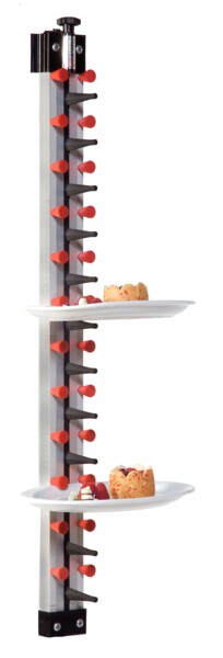 Combisteel Plate Rack Wall Model 12, 1000mm Height
