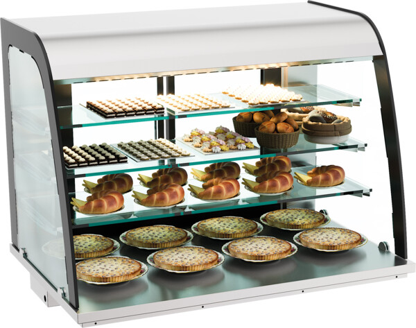 Combisteel Drop-In Neutral Display 140L Open Front with LED