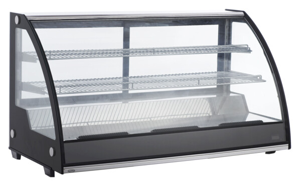 Combisteel Cold Display 201L, LED Lighting, Curved Glass