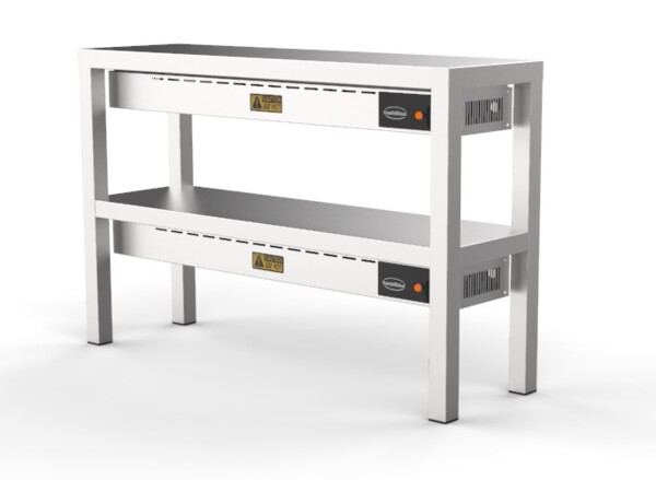 Combisteel Ceramic Heated Overshelf 2 Level, 1400mm, 8x250W