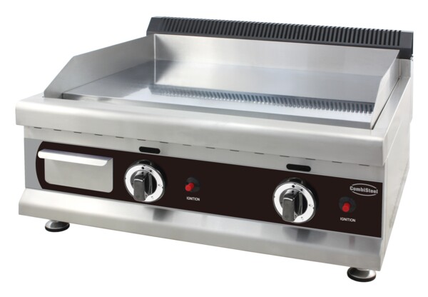 Combisteel Gas Fry Top Chrome 650, 6 kW, Tabletop