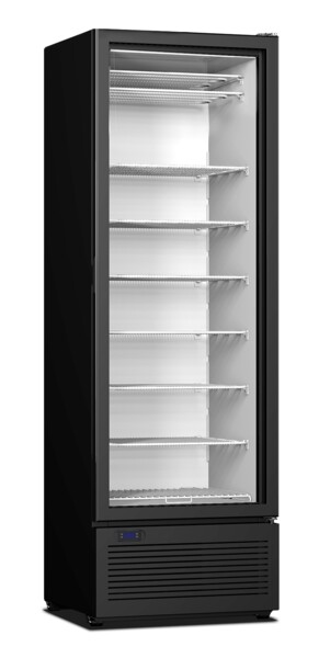 Combisteel Ice Cream Storage Freezer Glass Door 400L, Black