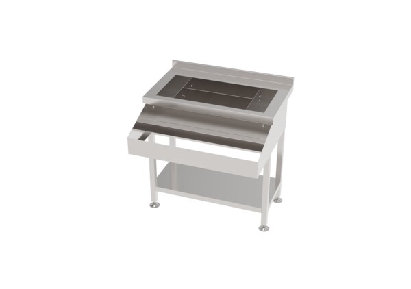 Combisteel Cocktail Bar Station 900mm, Insulated Ice Well & Speedrail