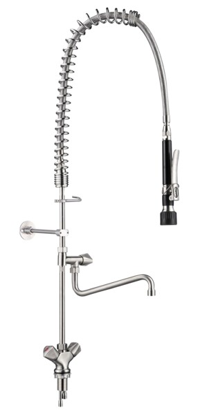 Combisteel Pre-Rinse Unit Single Hole, Stainless Steel 304