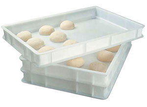 Pizza Dough Container 600x400x70mm, Stackable Storage