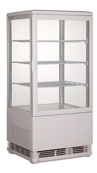 Combisteel Cold Display 68L White Tabletop, Straight Window