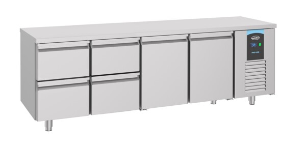 Combisteel Energy Line Refrigerated Counter 2 Doors 4 Drawers 632L