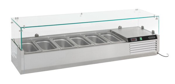 Combisteel Refrigerated Counter Top 6 x 1/4 GN, Static Cooling