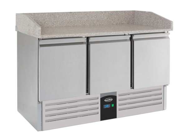 Combisteel Pizza Counter 3 Door, 230L, Granite Worktop