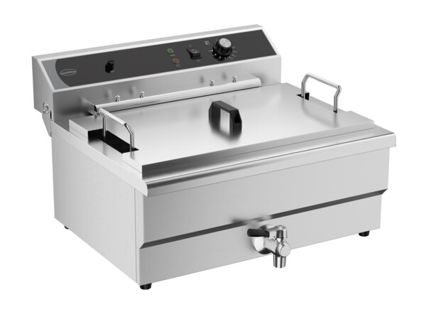 Combisteel Electric Counter Fryer 25L with Drain Valve, 6kW