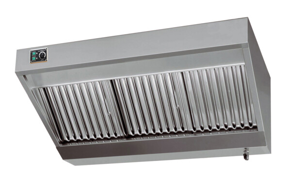 Wall-Mounted Hood Complete 1600mm Commercial Kitchen Extraction