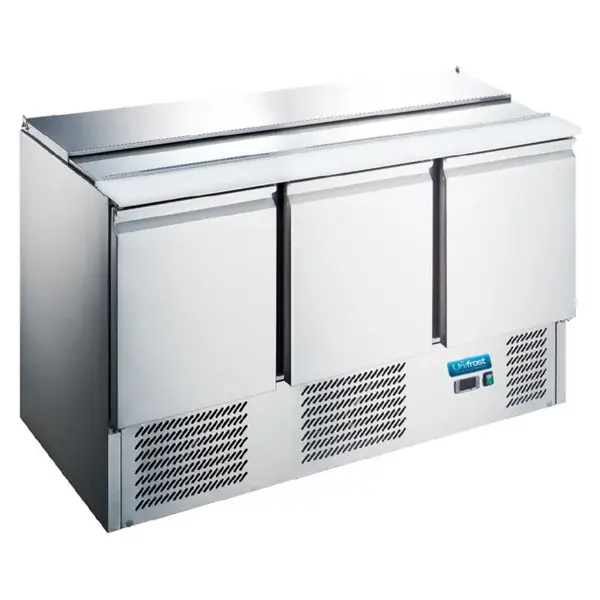 Unifrost SA136G 3 Door Saladette 230L GN1/1 Commercial Refrigerator