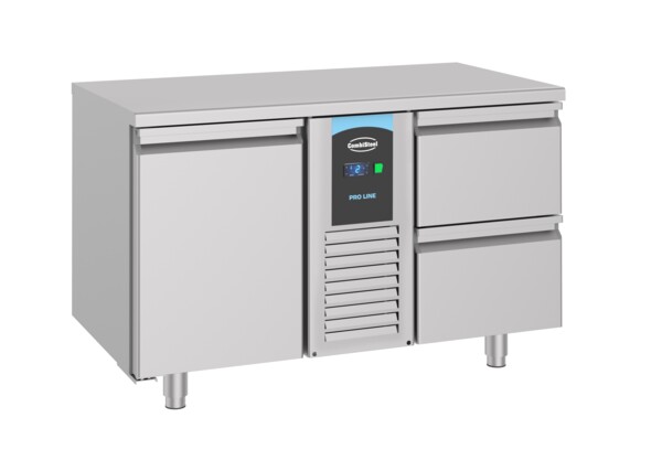 Combisteel 700 Refrigerated Counter 1 Door 2 Drawers, 281L Capacity