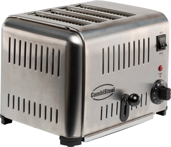 Combisteel 4-Slot Commercial Toaster, 1.8 kW, Stainless Steel
