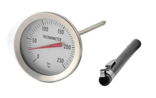 Stainless Steel Meat Thermometer Ø52mm, 0-250°C Range