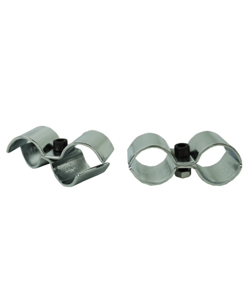 Creative Kitchen Chrome Pole Clamps Set of 2 for Shelving Units