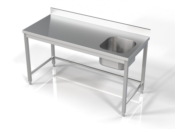Combisteel Sink Unit 1600mm Right Bowl, 700mm Deep Commercial
