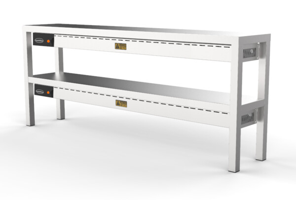 Combisteel Ceramic Heated Overshelf 2 Level, 1600mm, 8x250W