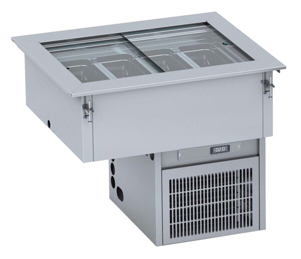 Combisteel Drop-In Ice Bin 4, Static Cooling, 835mm Width