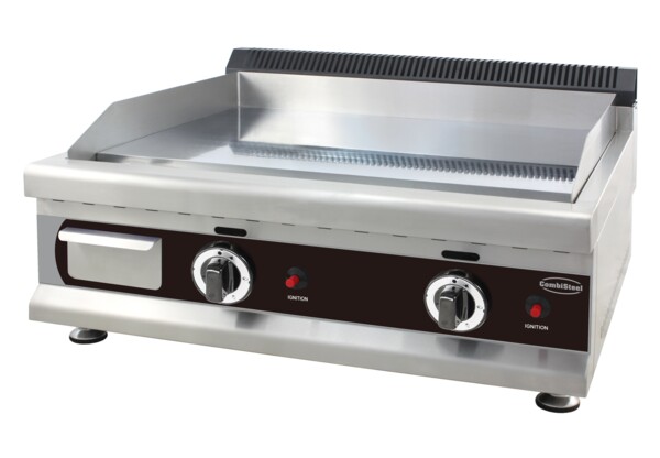 Combisteel Gas Fry Top Chrome 800mm, 6 kW, Tabletop Griddle