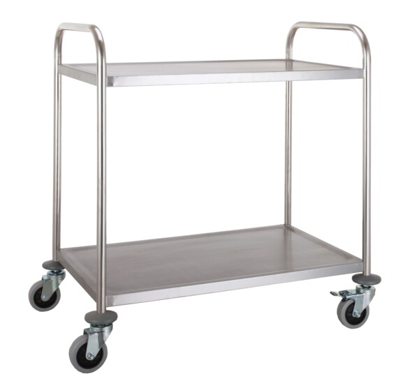 Combisteel Flat-Packed Trolley 2 Shelves, 860x540mm, 50kg Capacity